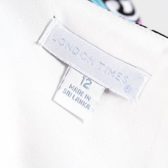 London Times Paisley Print Sheath Sundress - NWT - Size 12 - Picture 5 of 8